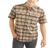 Svájci tech férfi rövid ujjú kültéri szőtt ing