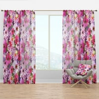 Designart 'Blossom Pink Xliv' virágfüggöny panel