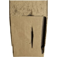 Ekena Millwork 8 H 8 D 48 W Pecky Ciprus Fau fa kandalló kandalló készlet Ashford Corbels, természetes fenyő