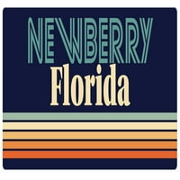 Newberry Florida Vinyl Matrica Matrica Retro Design