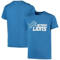 Ifjúság Heathered Blue Detroit Lions logó póló
