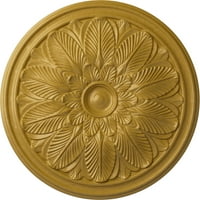 Ekena Millwork 5 8 OD 3 4 P Bordeau mennyezeti medál, kézzel festett irizáló arany