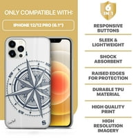 Tok Yard iPhone-12 12-Pro tok tiszta puha & rugalmas TPU Ultra alacsony profilú Slim Fit vékony ütésálló átlátszó lökhárító