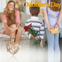 Szív alakú kristály medál nyaklánc ékszerek Anyák napi ajándék anyának