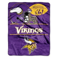 Minnesota Vikings The Northwest Company 55 '' 70 '' selyem érintés - lila - OSFA