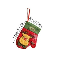 Veki medál cukorka zokni kis karácsonyi karácsonyi karácsonyi táska dekoráció Nem szőtt fa számlák dísz