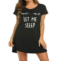 Női Swing pizsama kényelmes hálóing alvás ruha bő puha hálóing Hálóingek éjszakai ruhák fekete szempilla XXL