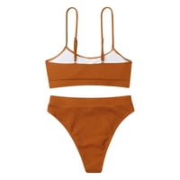 Yuwull Push Up Bikini Felsők, Női Divat Szilárd Comfor Magas Derék Bikini Push-Up Párnázott Fürdőruha Fürdőruha Beachwear