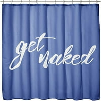 Dekoratív get Naked Print-Easy Care Szövet zuhanyfüggöny megerősített Gomblyukakkal, fürdőszobai zuhanyzókhoz, standokhoz