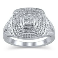 Carat T.W. JK -i2i Forever Menyasszony - Korlátozott kiadású gyémántpárna ezüst méretű 8.