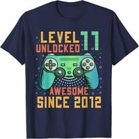 Fa szint feloldva 11. Születésnap éves fiú Ajándékok Gamer póló