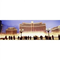 Panoráma képek PPI127263S Hotel világít éjjel Bellagio Resort & Kaszinó A Strip Las Vegas Nevada USA Poszter Nyomtatás,