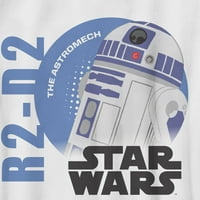 Fiú Csillagok háborúja: a kalandok új remény galaxisa R2-D Astromech grafikus póló fehér nagy