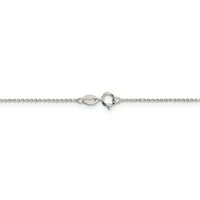 Sterling ezüst tavaszi gyűrű oldalas szikrázó vágott kábel lánc nyaklánc ékszer ajándékok nőknek