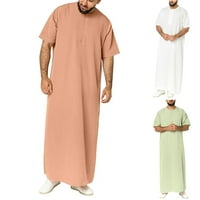 Férfi Muszlim Ruházat Szaúd Jubba Arab Kaftan Abaya Thobe Hosszú Ruha Köntös