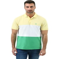 Chaps férfiak klasszikus illeszkedése colorblocked pique póló, méretek xs-4xb