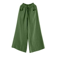 Leggings Bootcut nadrág nyári nadrág női női vászon nadrág magas derék szilárd zseb boka nadrág