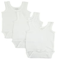 Bambini fehér Tank Felső Body, 3pk