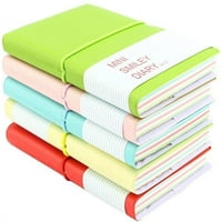 Bájos hordozható Mini Smiley napló papír notebook-készlet 5, véletlenszerű színek