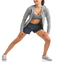 Atlétikai munkák A nők aktív szövött futó rövidnadrágja beépített bélésméretekkel
