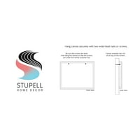 Stupell Industries pasztell boldog Halloween szöveg szeszélyes tök motívum grafikus galéria csomagolt vászon nyomtatott