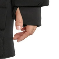 O.G. Női plusz méretű középhosszú kapucnis puffer kabát