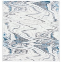 Amelia Jerrod Absztrakt Marble Runner szőnyeg, szürke kék, 2 '8'
