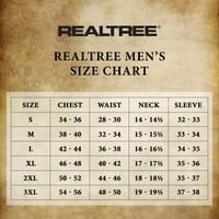 Realtree férfi hosszú ujjú vadászati ​​útmutató ing, Realtree Edge, Méret nagy