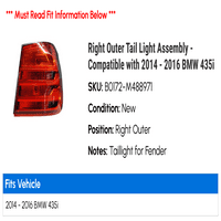 Jobb külső hátsó lámpa szerelvény-kompatibilis-BMW 435i 2015