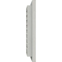 Ekena Millwork 12 W 18 H téglalap Gable szellőzőnyílás: alapozott, funkcionális, durva fűrészelt nyugati cédrus gable