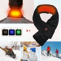 3-stage fűtés sál, újratölthető USB férfi téli meleg sál a nők, elektromos fűtés sál őszi és téli szabadtéri kemping,