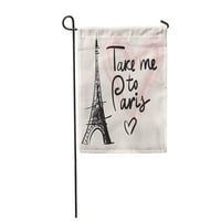 Rajz Eiffel-torony Párizs Vigyél Vintage túra kerti zászló dekoratív zászló Ház Banner