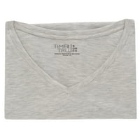 Idő és a Tru női Pima Cotton V-nyakú póló, 2-Pack