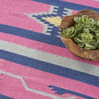 Nourison Baja Törzsi Rózsaszín Kék 8' 10' Terület Szőnyeg