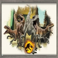 Jurassic World: Dominion-Atrociraptors Fókuszfal Poszter, 14.725 22.375 Keretes