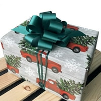 Hunter Zöld dekoratív ajándék húzza íjak-5 széles, készlet 10, Karácsony, koszorú