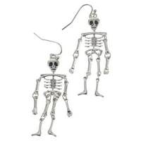 Pár Halloween ötvözet fülbevaló Kreatív csontváz alakú fülcseppek Füldekoráció