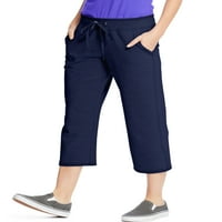 Hanes Női Francia Terry Pocket Capri nadrág