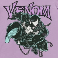 Marvel Venom Boys rövid ujjú grafikus póló, 2-Pack, Méret XS-XXL