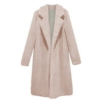 Női kabát kabátok téli hosszú ujjú nyak Poliészter divat kabát kabátok Rózsaszín L