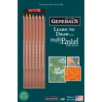 Általános ceruza Tanulj meg rajzolni MultiPastel Ceruzakészlettel, 12 színben