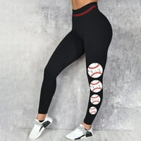Női Baseball nyomtatás Stretch Leggings Kismama szoknyák női pamut Női rövidnadrág