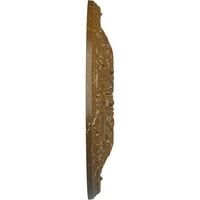Ekena Millwork 3 4 OD 5 8 P Granada mennyezeti medál, kézzel festett füstös topaz crackle