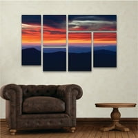 Védjegy Szépművészet 'Mount Mitchell Sunset' Canvas Art készítette: Pierre LeClerc