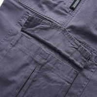 Vedolay Cargo nadrág férfiaknak bő nadrág férfiaknak, Plusz méretű Multi-Pocket Cargo nadrág egyenes nadrág Elasztikus