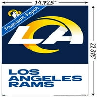 Los Angeles Rams-Logó Fali Poszter, 14.725 22.375