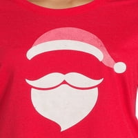 Ünnepi idő női karácsonyi Santa bélyegző grafikus póló