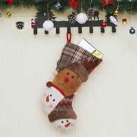Mchoice Divat karácsonyi zokni ajándék táska, karácsonyi minta cukorka táska Goodybag kezelésére táska karácsonyfa