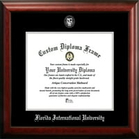 Florida Nemzetközi Egyetem 14W 11h ezüst dombornyomott Diploma keret