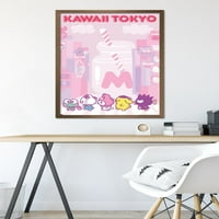 Hello Kitty és barátai-Kawaii Tokyo fali poszter, 22.375 34 keretes